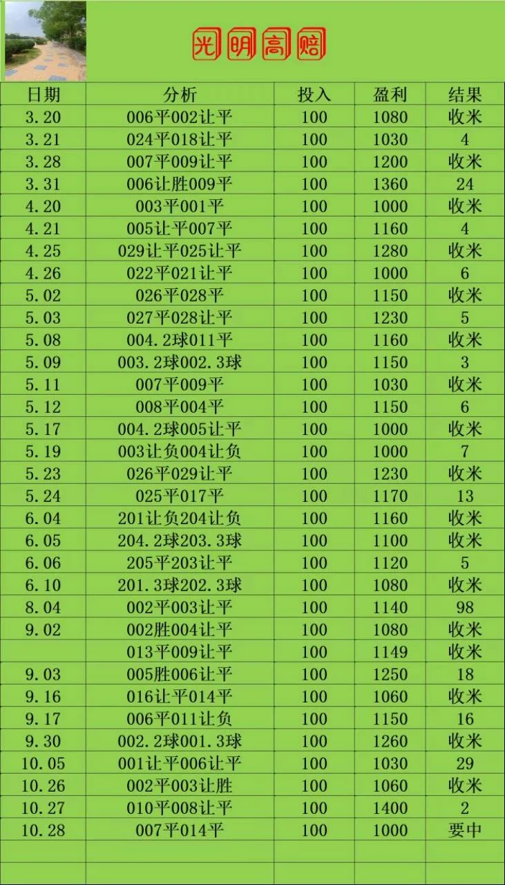 光明系列赛事分析