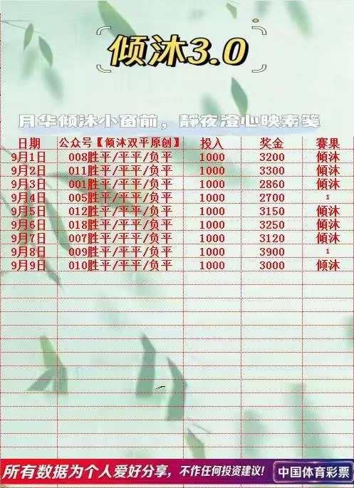 倾沐双平赛事分析