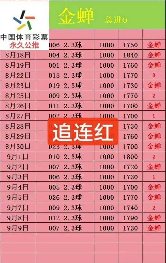 金蝉赛事分析