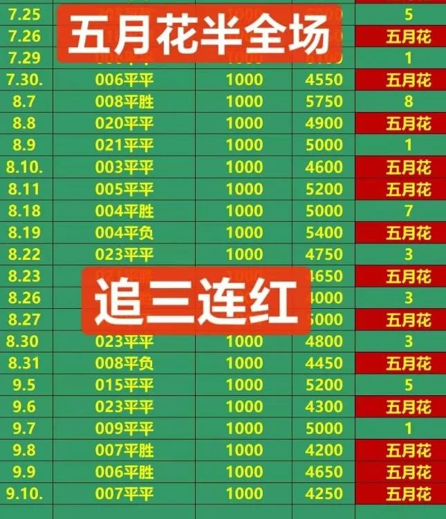 五月花稳中相遇赛事分析
