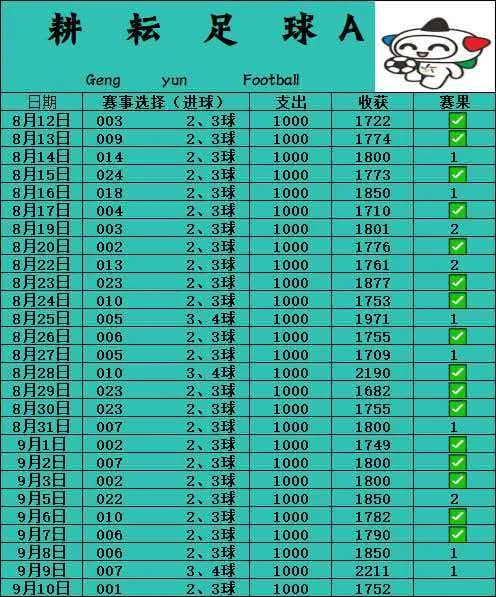 耕耘足球A赛事分析