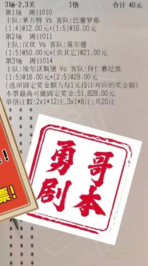 勇哥更正赛事分析