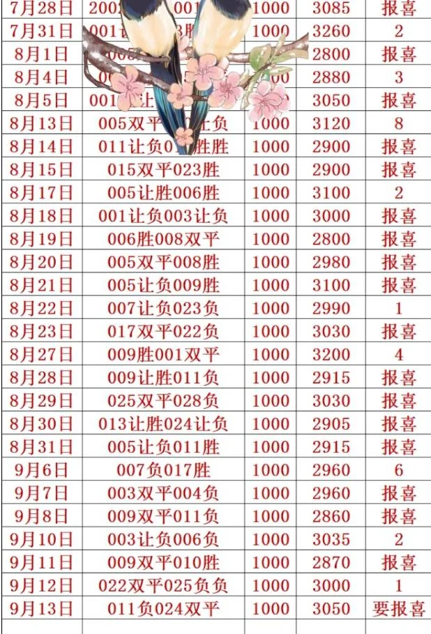 喜鹊更正赛事分析